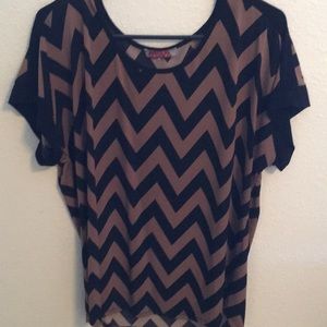 Chevron print blouse